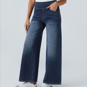 Halara Wide-Leg Blue Jeans Excellent Condition